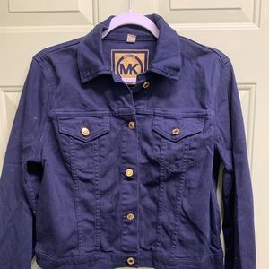 Michael Kors Navy Blue Jean Jacket
